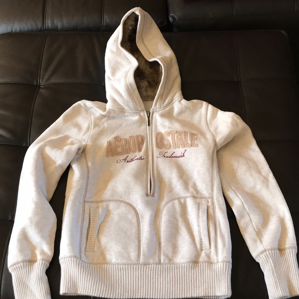Aeropostale fur lined hoodie